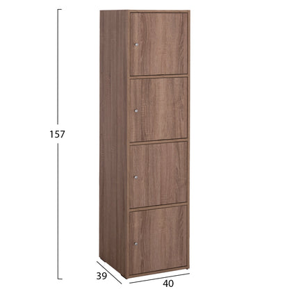 Cabinet Soriano Hm9940.11 Sonama Oak Melamine 40x39-41x157hcm.