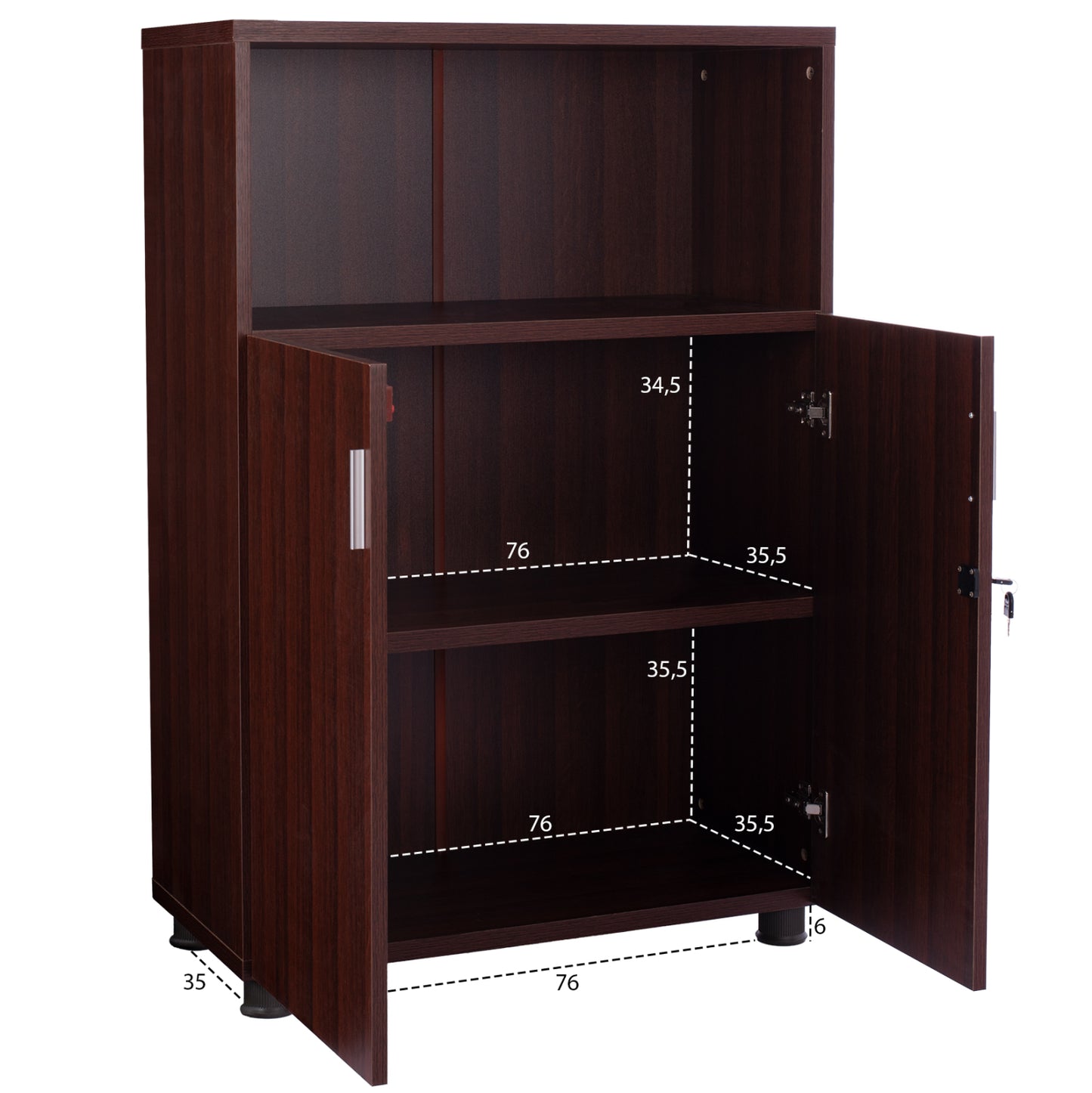 Office Cabinet Hm2058.12 Wenge 80x38x118,5