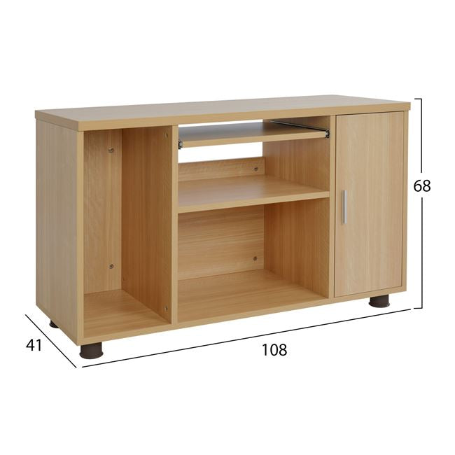 Professional Office Cabinet In Oak Color Hm2051.11 80x40x118 Cm.
