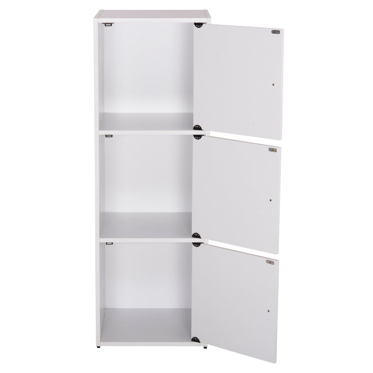 Cabinet With 3 Storage Spaces Soriano Hm9939.01 White Melamine 40x39x119hcm.