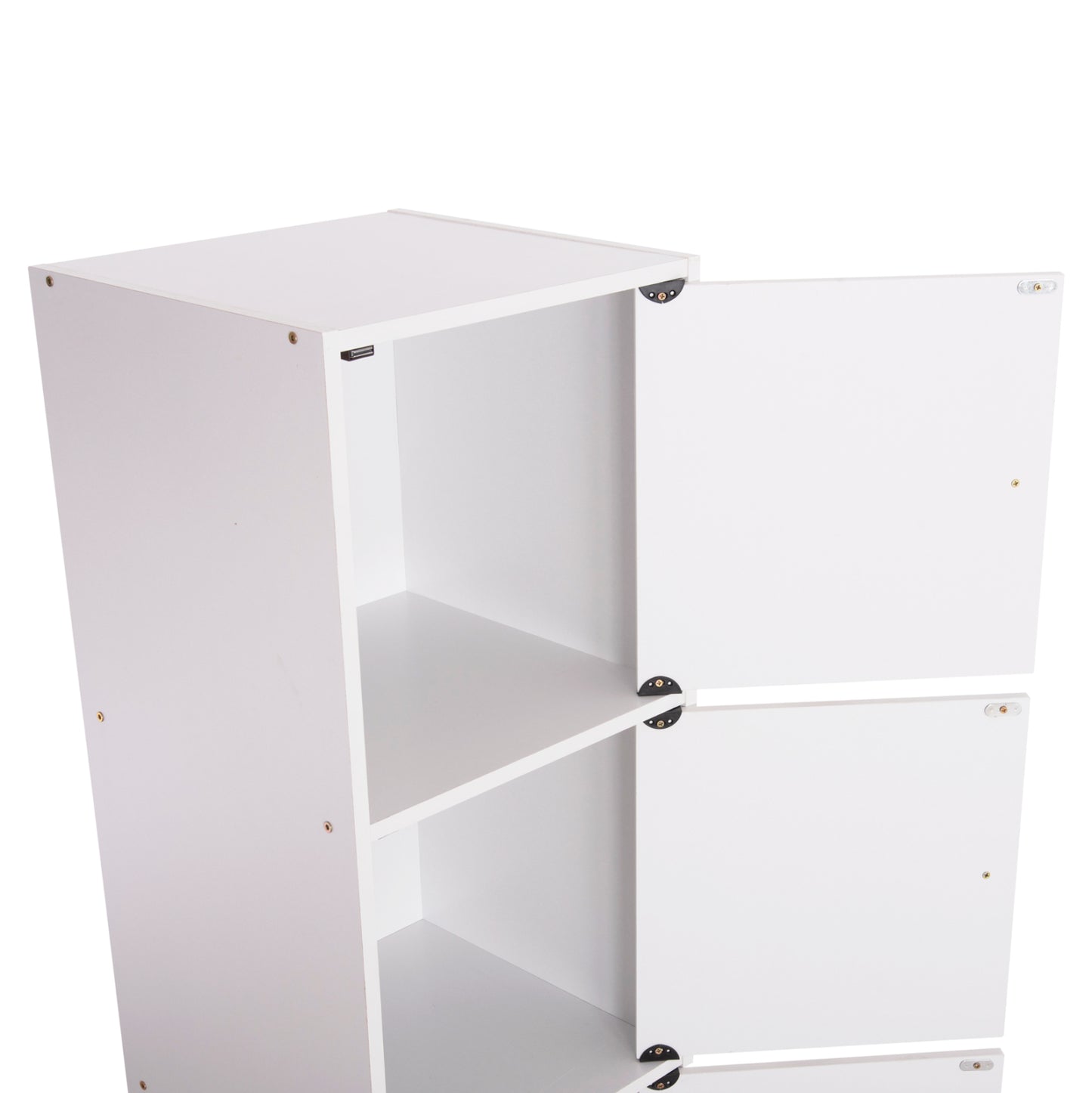Cabinet With 3 Storage Spaces Soriano Hm9939.01 White Melamine 40x39x119hcm.