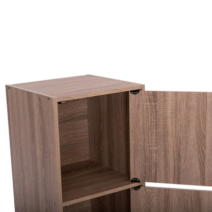 Cabinet With 3 Storage Spaces Soriano Hm9939.11 Sonama Oak Melamine 40x39x119hcm.