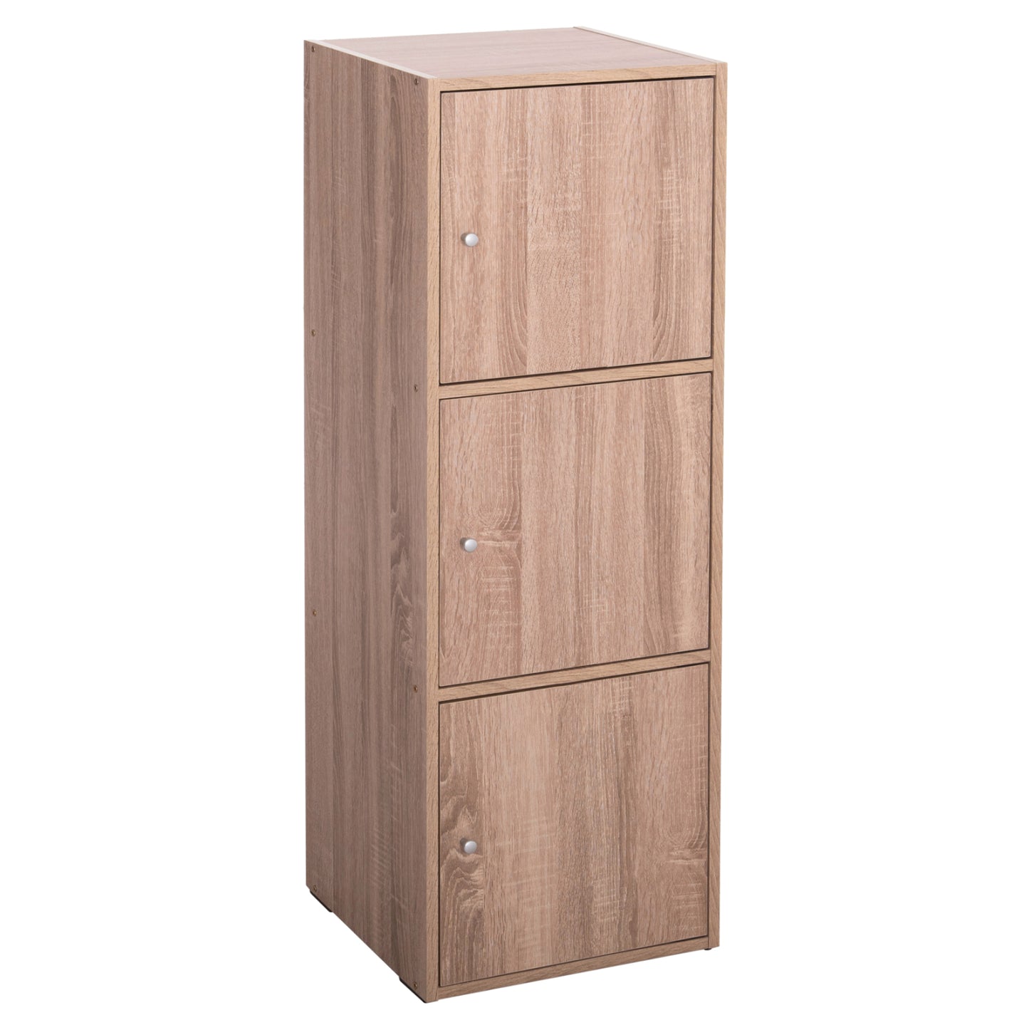 Cabinet With 3 Storage Spaces Soriano Hm9939.11 Sonama Oak Melamine 40x39x119hcm.