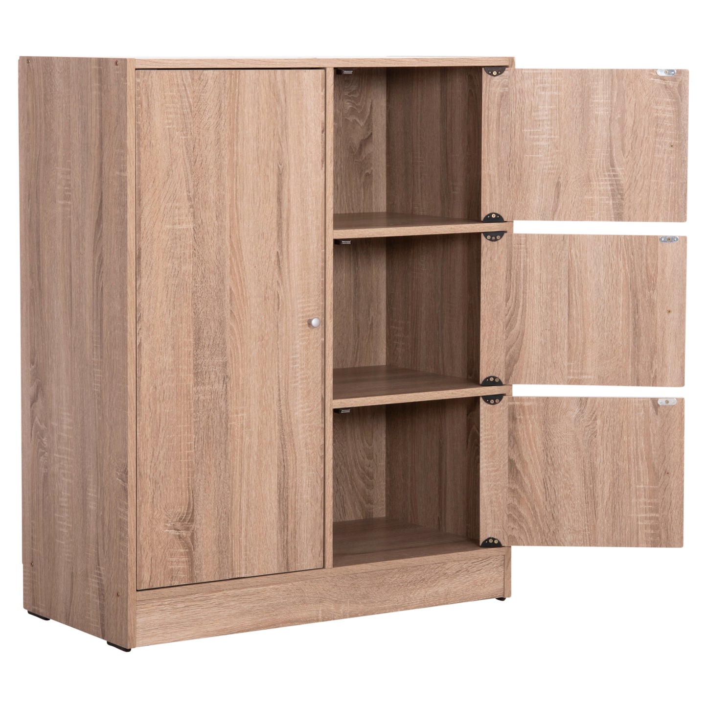 Cabinet With 4 Storage Spaces Matin Hm2479.02 Sonama Oak Melamine 80x39,5x99,5hcm.