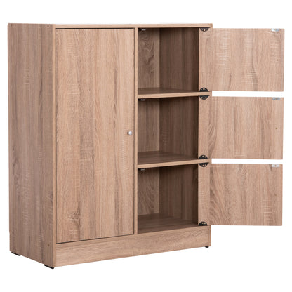 Cabinet With 4 Storage Spaces Matin Hm2479.02 Sonama Oak Melamine 80x39,5x99,5hcm.