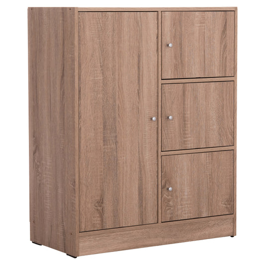 Cabinet With 4 Storage Spaces Matin Hm2479.02 Sonama Oak Melamine 80x39,5x99,5hcm.