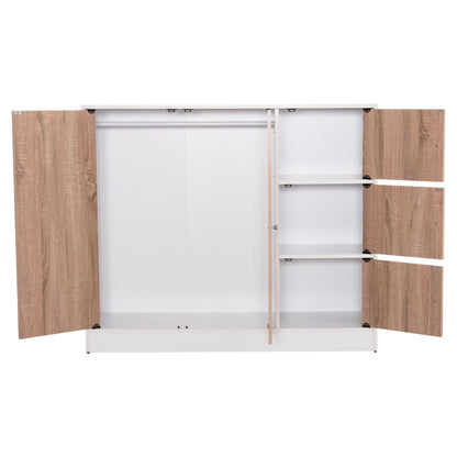 Cabinet With 4 Storage Spaces Matin Hm2480.01 Sonama Oak-white Melamine 117x39,5x99,5hcm.