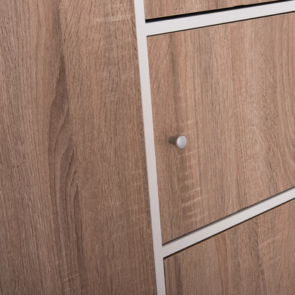 Cabinet With 4 Storage Spaces Matin Hm2480.01 Sonama Oak-white Melamine 117x39,5x99,5hcm.