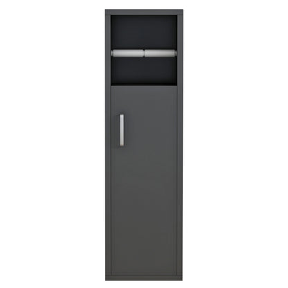 Bathroom Cabinet Damien Hm9025.11 Melamine In Anthracite Color 20x13x70hcm.