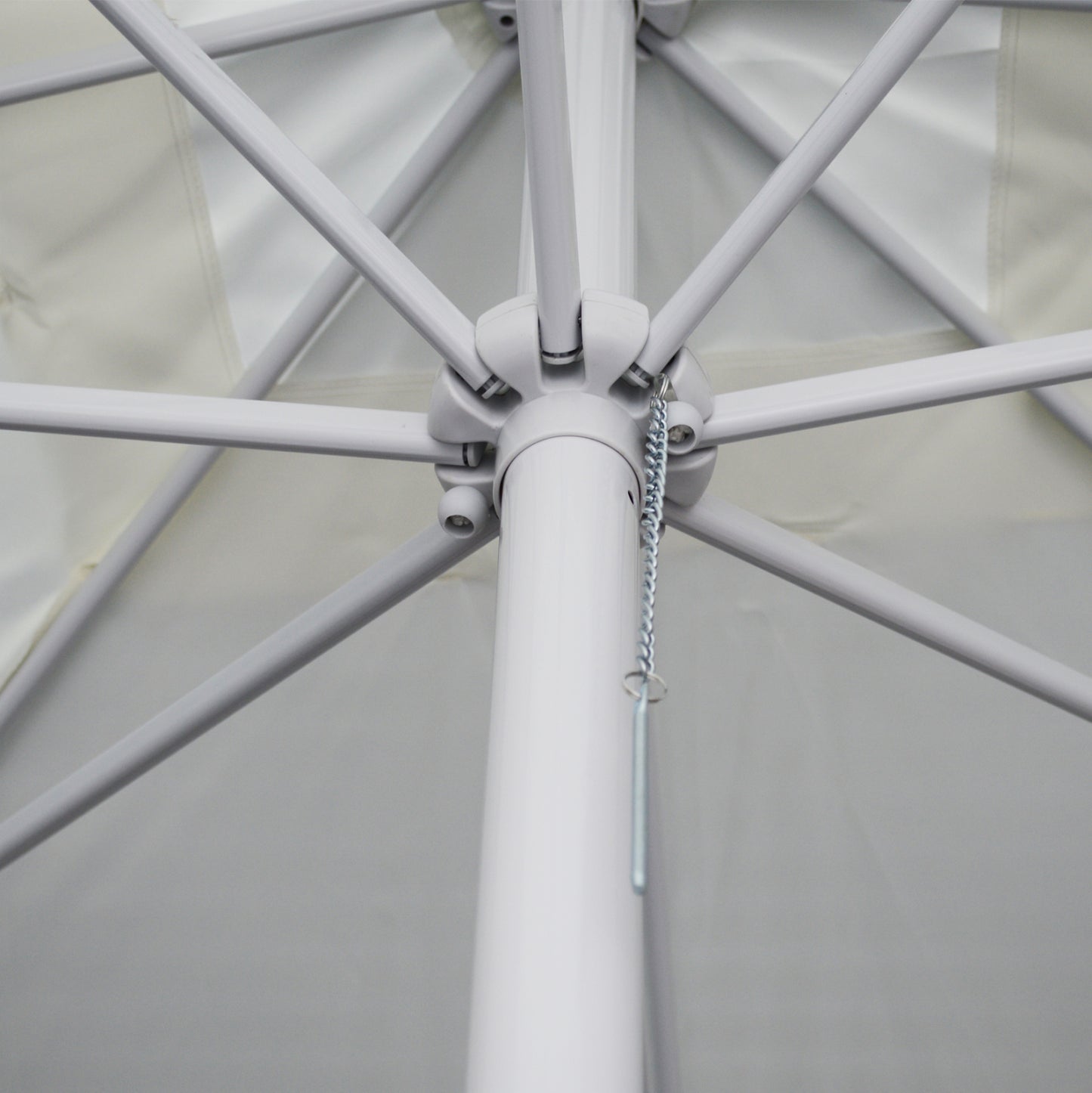 Umbrella 3x3x2,65 M. Aluminum Cream With Crank Hm6004