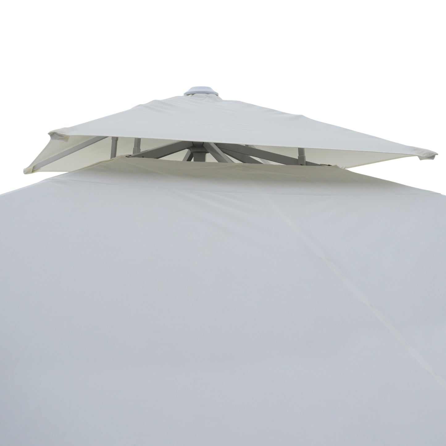 Professional Aluminum Umbrella Hm6002 White-enhanced Ventilation-telescopic-4Χ4x2,95hm
