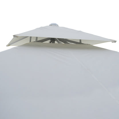 Professional Aluminum Umbrella Hm6002 White-enhanced Ventilation-telescopic-4Χ4x2,95hm