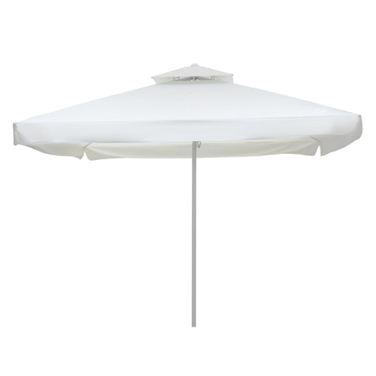 Professional Aluminum Umbrella Hm6002 White-enhanced Ventilation-telescopic-4Χ4x2,95hm