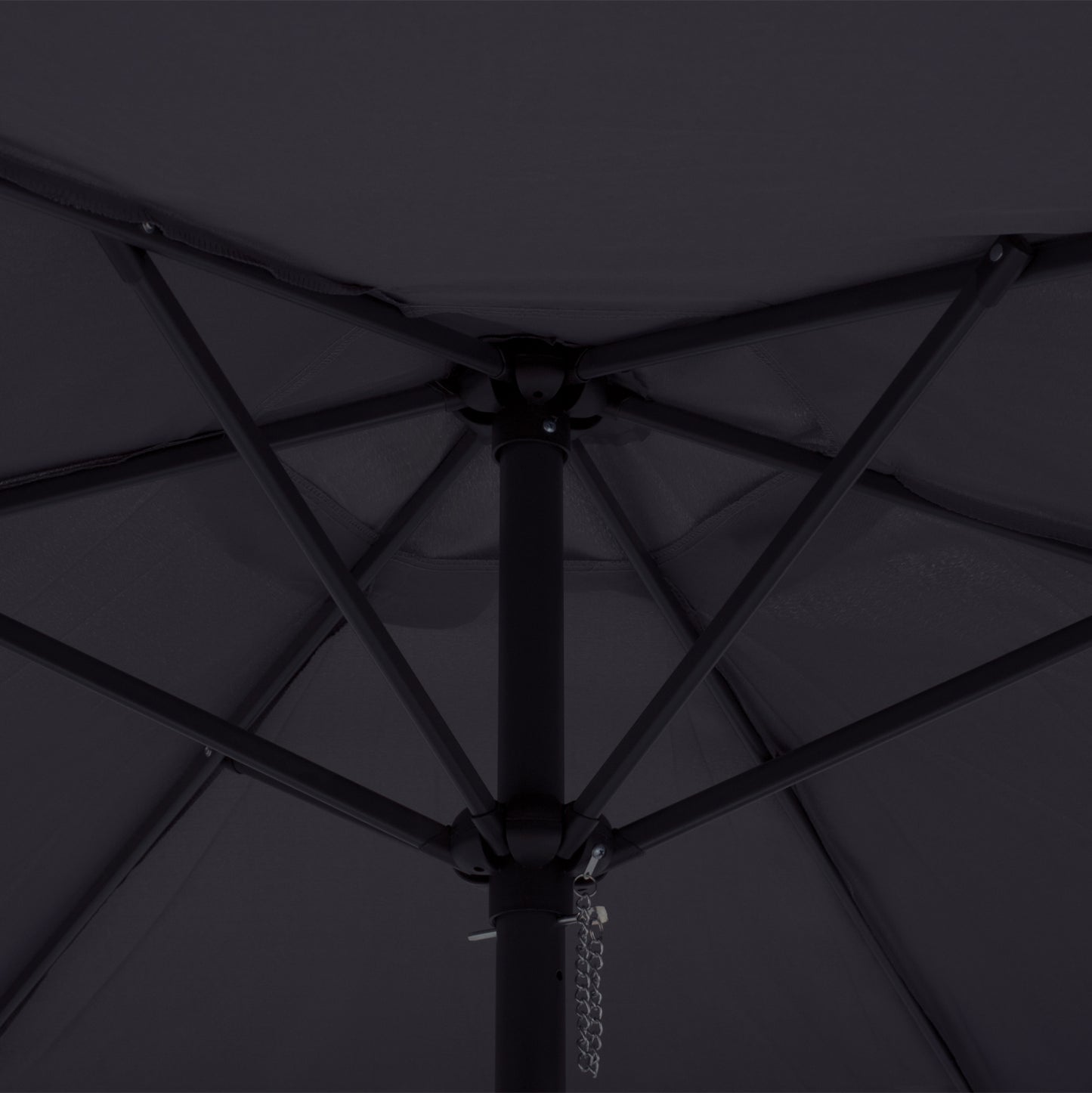 Aluminum Umbrella 2.50m With 6 Radies Gray Cloth Hm6030.10