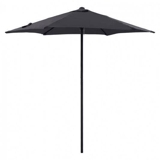 Aluminum Umbrella 2.50m With 6 Radies Gray Cloth Hm6030.10