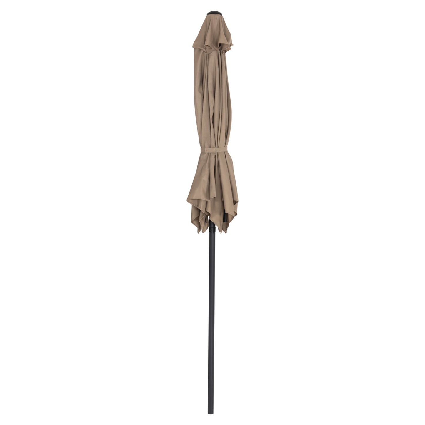 Aluminum Umbrella With 6 Spokes Kacen Hm6030.04 Mocha-anthracite Φ250x236h Cm.