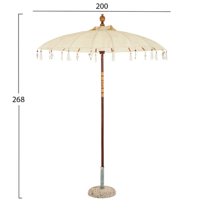 Umbrella Without Base Hm6034 Off-white Φ200 Cm