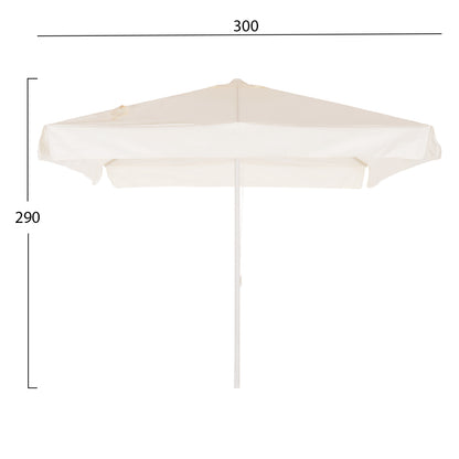 Professional Umbrella Alu Cashton 3x3x2.90m Cream Shade Hm6018.01