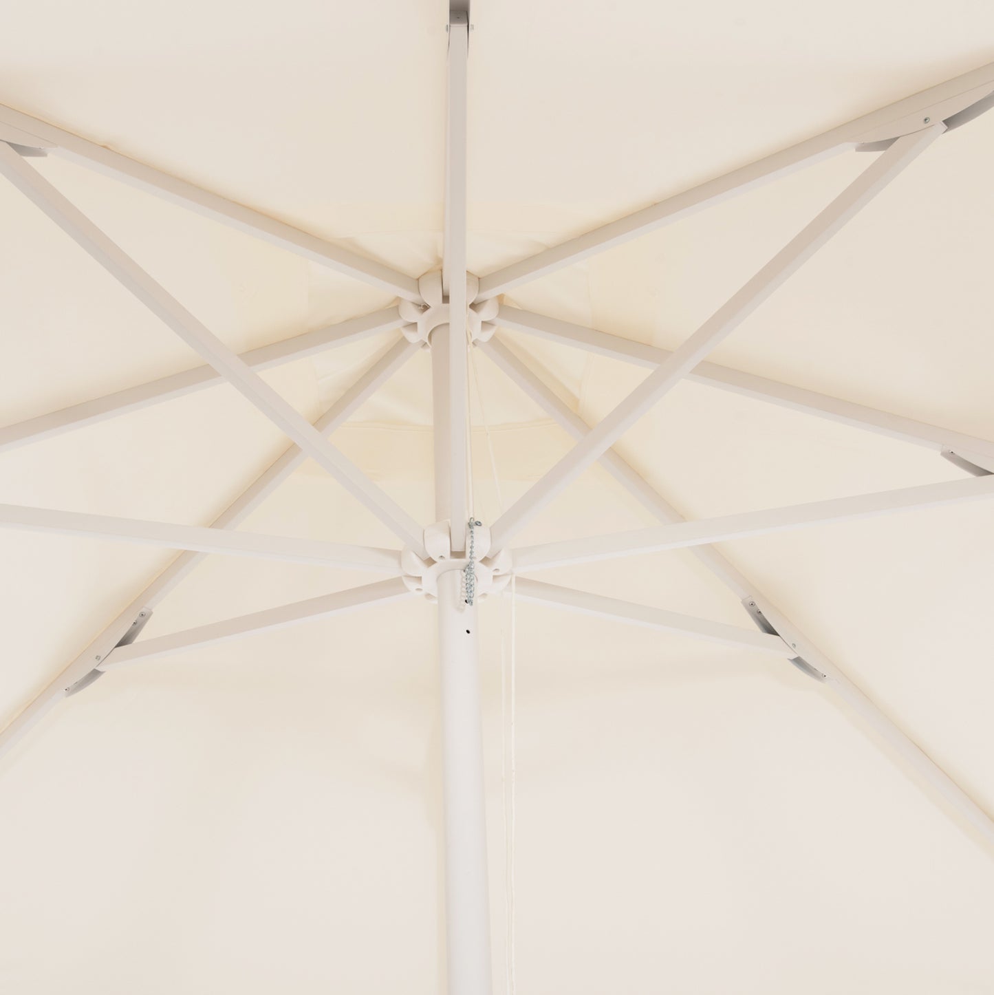 Professional Umbrella Alu Cashton 3x3x2.90m Cream Shade Hm6018.01