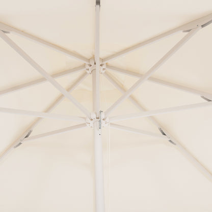 Professional Umbrella Alu Cashton 3x3x2.90m Cream Shade Hm6018.01