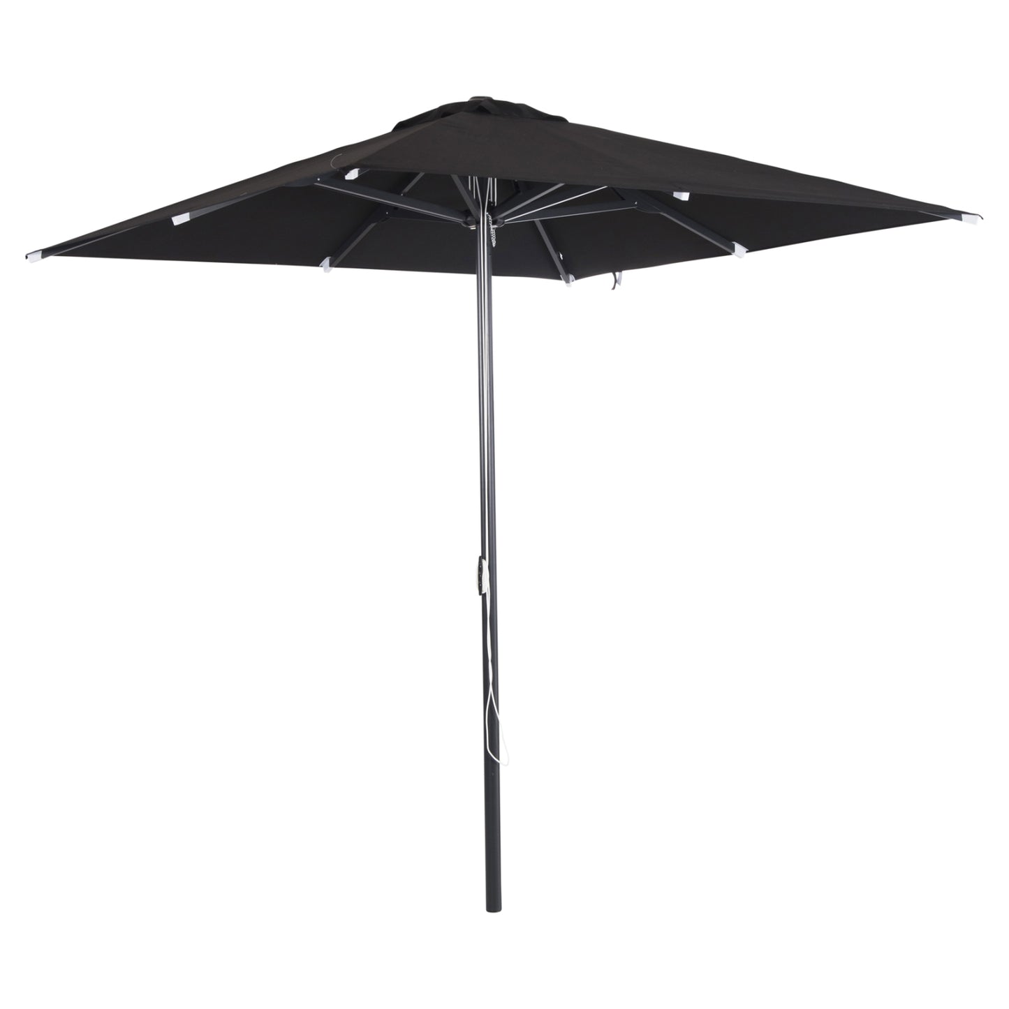 Professional Umbrella Alu 2.20x2.20 Black Fabric Acrylic 8rays Hm6013.03