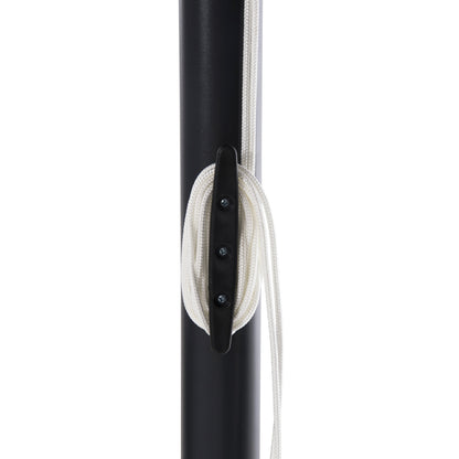 Professional Umbrella Alu 2.20x2.20 Black Fabric Acrylic 8rays Hm6013.03