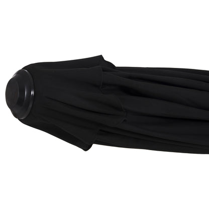 Professional Umbrella Alu 2.20x2.20 Black Fabric Acrylic 8rays Hm6013.03