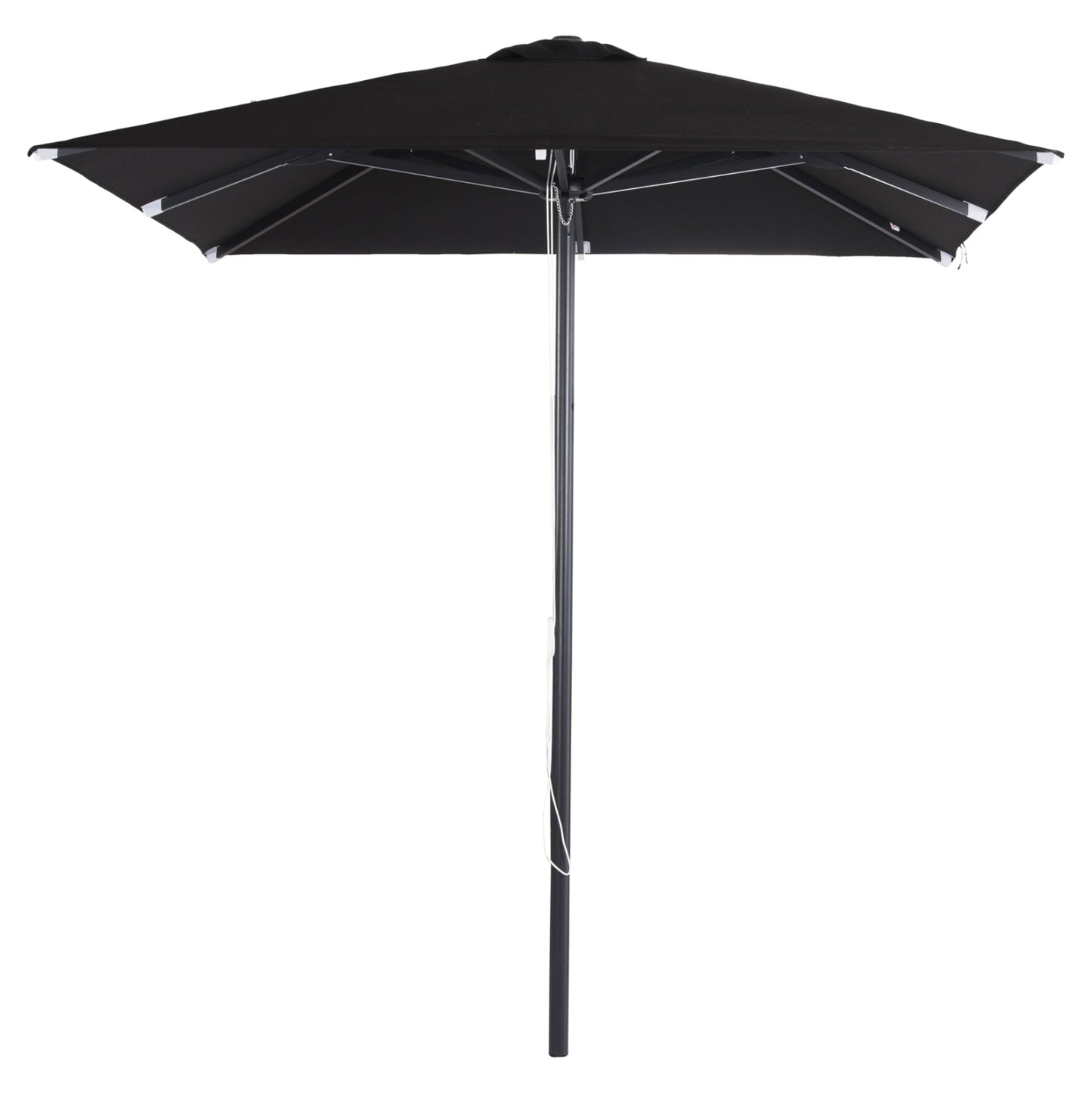 Professional Umbrella Alu 2.20x2.20 Black Fabric Acrylic 8rays Hm6013.03