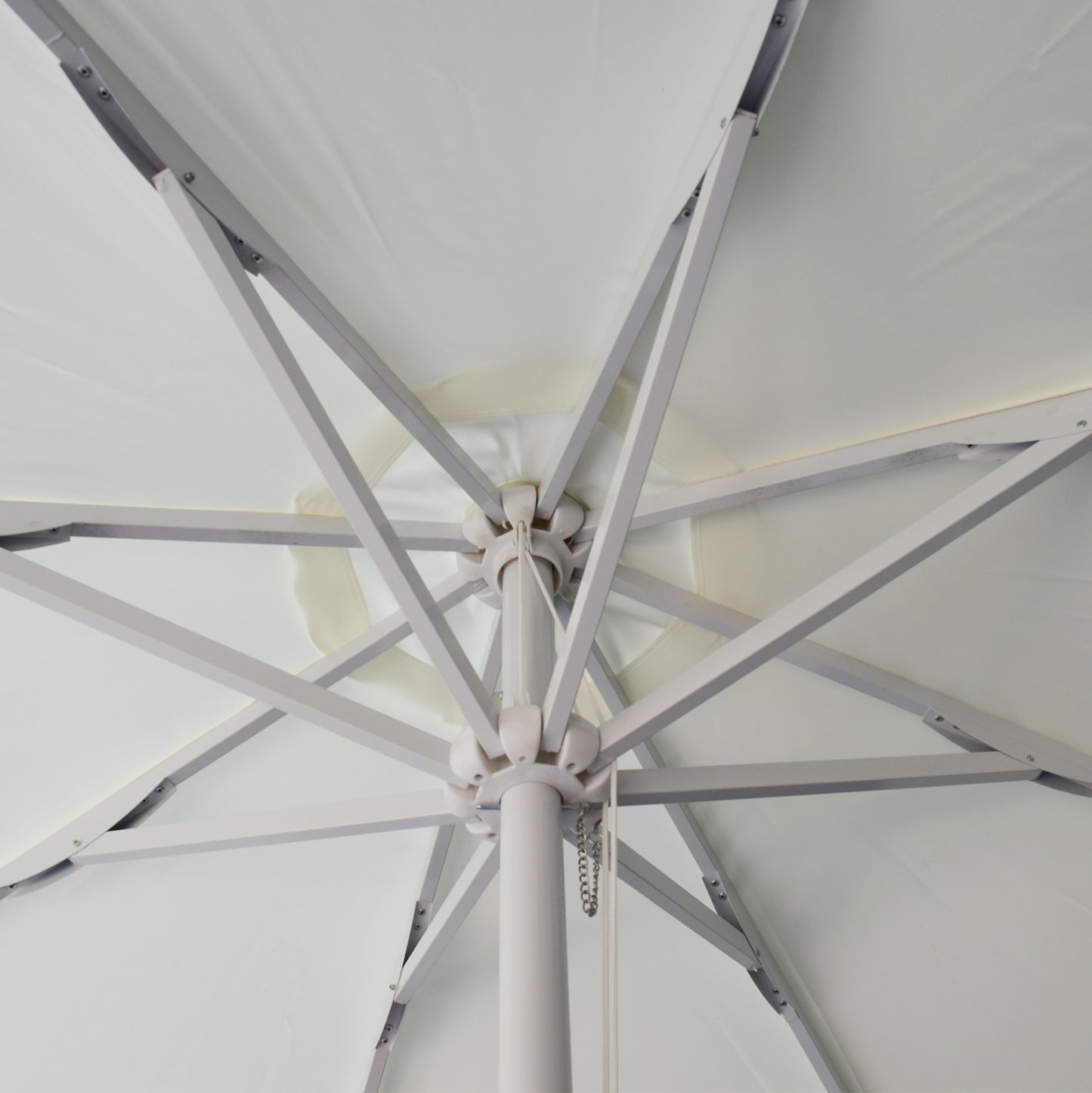 Professional Umbrella Alu 2.5m Cream Color One Piece Tube Hm6005
