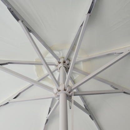 Professional Umbrella Alu 2.5m Cream Color One Piece Tube Hm6005