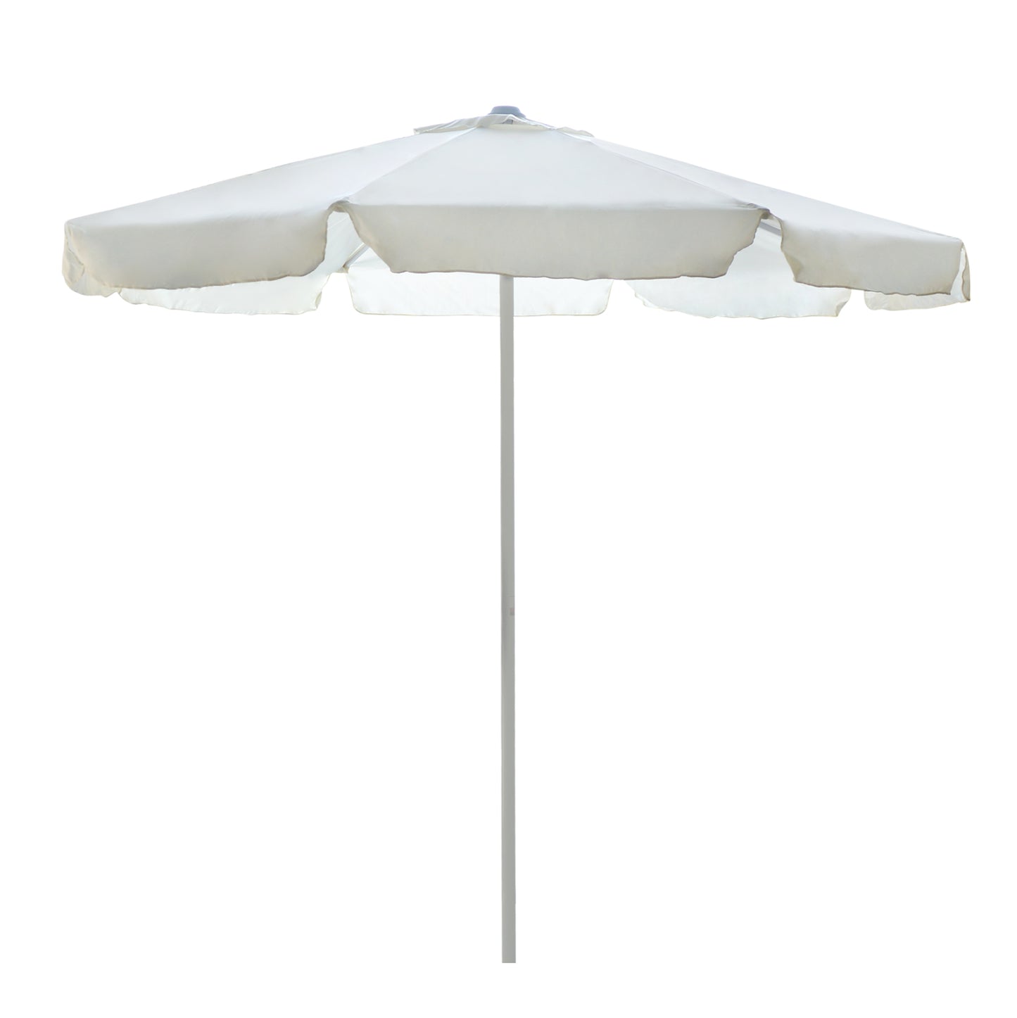 Professional Umbrella Alu 2.5m Cream Color One Piece Tube Hm6005