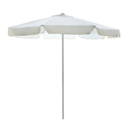 Professional Umbrella Alu 2.5m Cream Color One Piece Tube Hm6005