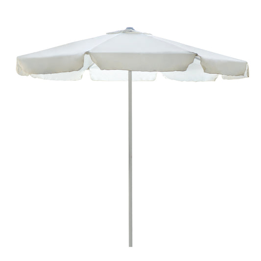 Professional Umbrella Alu 2.5m Cream Color One Piece Tube Hm6005