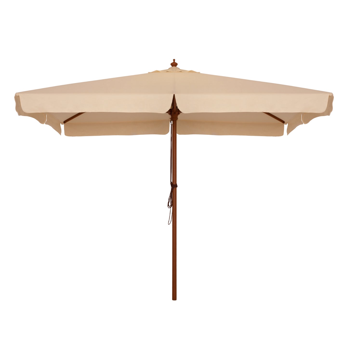 Professional Umbrella 3x3m With Wooden Frame Hm6022 Beige