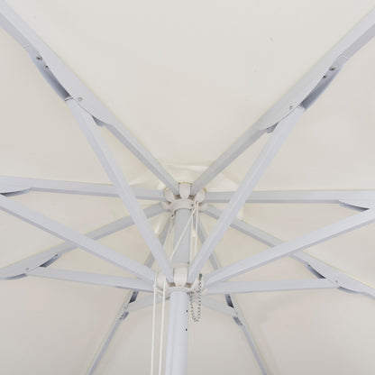 Professional Umbrella Alu 3m Cream Color One Piece Tube Hm6006