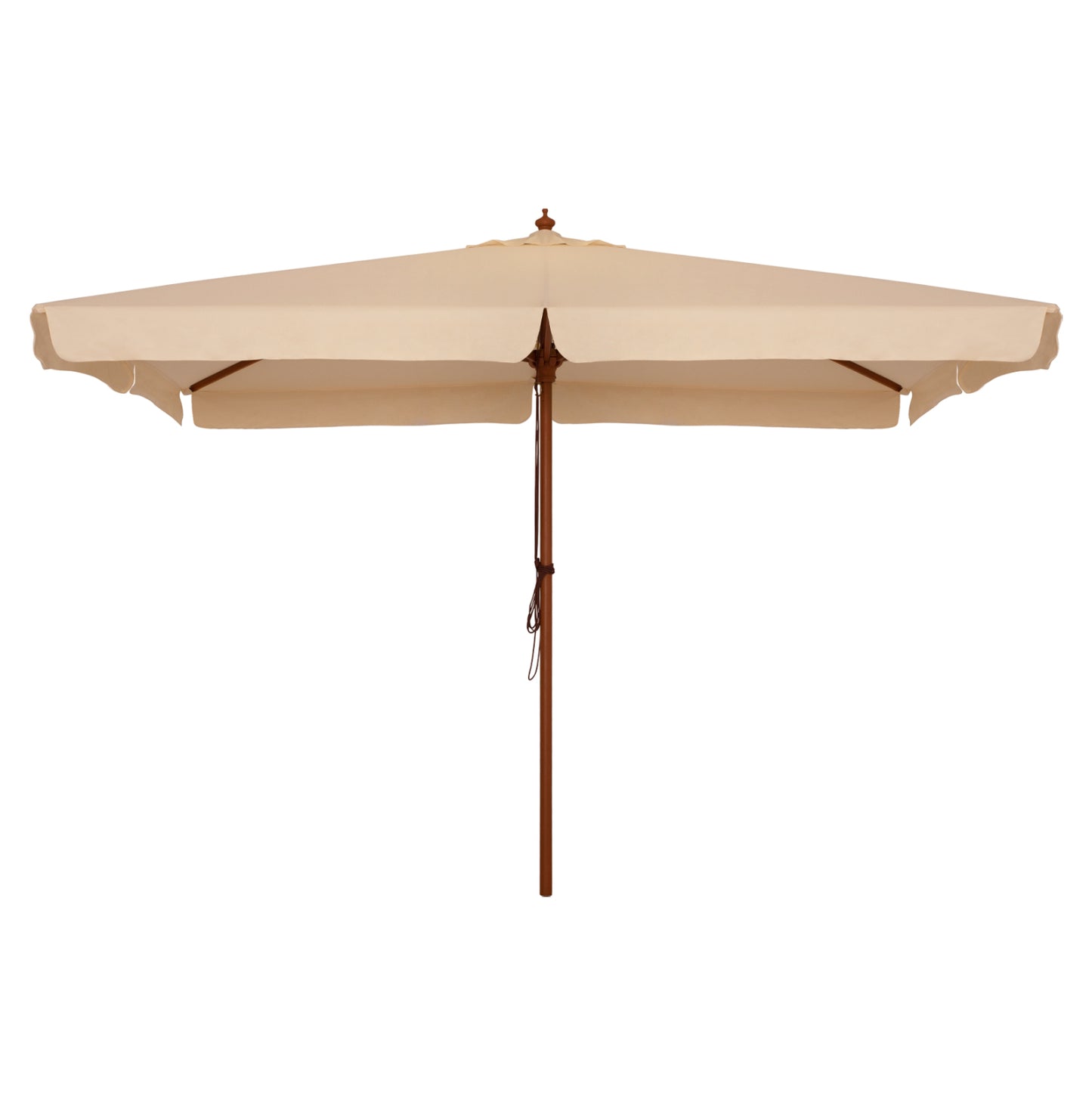 Professional Umbrella 4x4m With Wooden Frame Hm6023 Beige