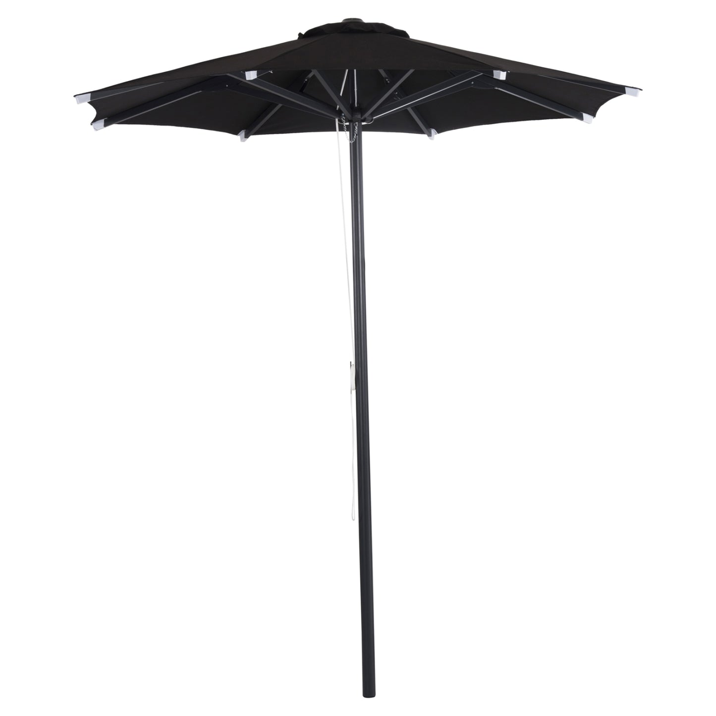 Professional Umbrella Alu Diameter 2.20m Aluminum Black Acrylic Fabric Hm6028.03