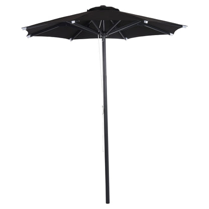 Professional Umbrella Alu Diameter 2.20m Aluminum Black Acrylic Fabric Hm6028.03