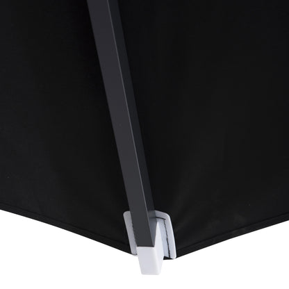 Professional Umbrella Alu Diameter 2.20m Aluminum Black Acrylic Fabric Hm6028.03