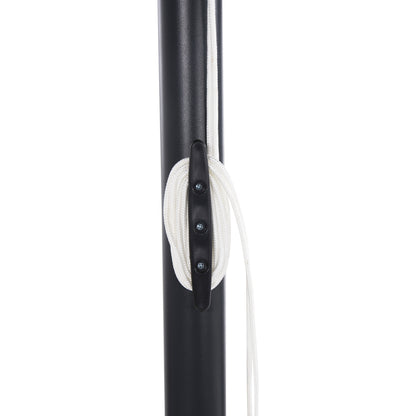 Professional Umbrella Alu Diameter 2.20m Aluminum Black Acrylic Fabric Hm6028.03