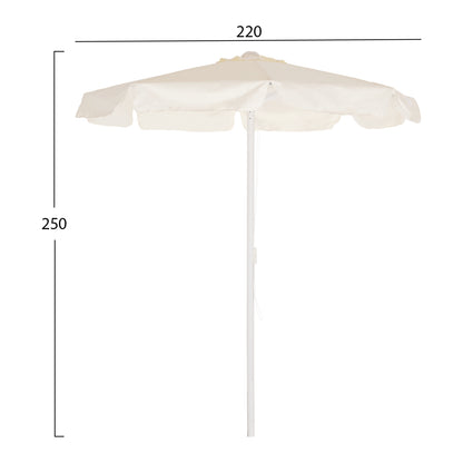 Professional Umbrella Reggie Alu D2.20x2.50m Cream Color Hm6012
