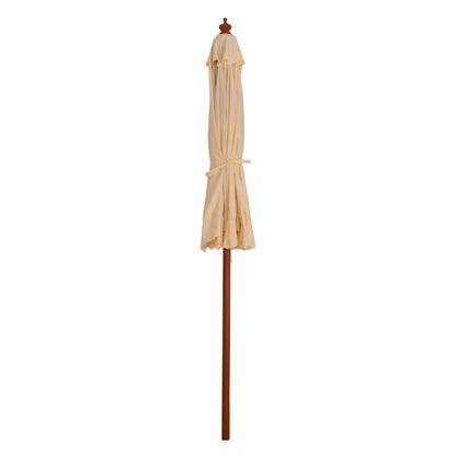 Professional Umbrella 2.30m With Wooden Frame Hm6021 Beige