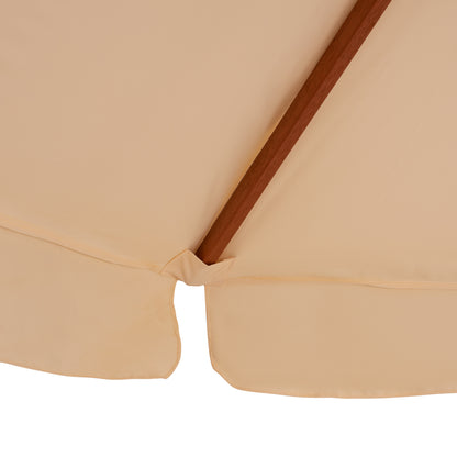 Professional Umbrella 3m With Wooden Frame Hm6020 Beige