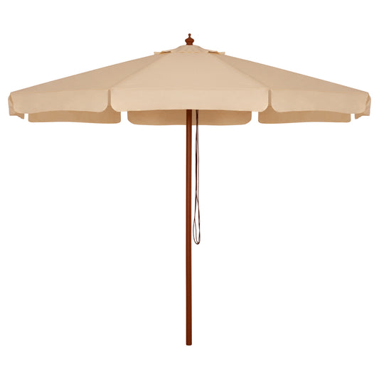 Professional Umbrella 3m With Wooden Frame Hm6020 Beige