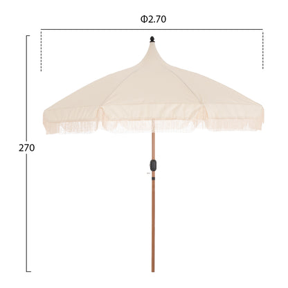 Umbrella Ladin Hm6550 Heat Transfer Steel--ecru Shade Φ270x270hcm.
