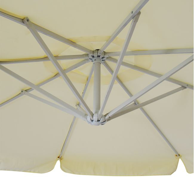 Hanging Umbrella D300x237cm. Rounded With 4 Legs At The Base Hm6008