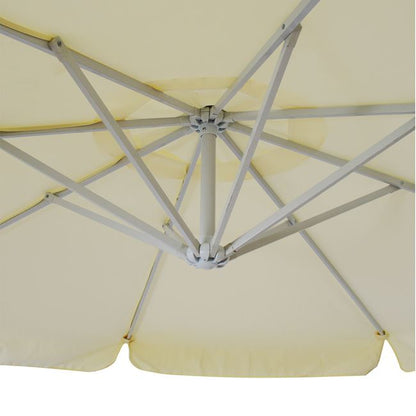 Hanging Umbrella D300x237cm. Rounded With 4 Legs At The Base Hm6008