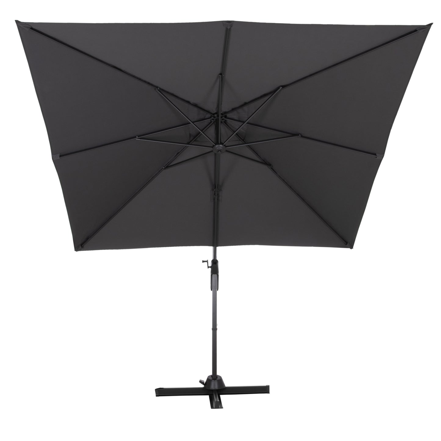 Poolside Umbrella Javante Hm6623.01 Grey Aluminum & Shade 2.7x2.7x2.7hcm.