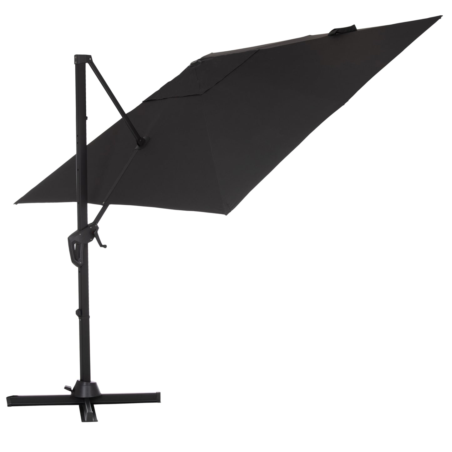 Poolside Umbrella Javante Hm6623.01 Grey Aluminum & Shade 2.7x2.7x2.7hcm.
