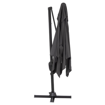 Poolside Umbrella Javante Hm6623.01 Grey Aluminum & Shade 2.7x2.7x2.7hcm.